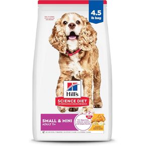 Hill's Science Diet Dry Dog Food, Adult 11+ for Senior Dogs, Small Paws, Chicken Meal, Barley & Brown Rice Recipe, 4.5 lb. Bag in Kuwait