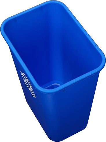 Amazon Basics 10 Gallon Rectangular Commercial Office Wastebasket, 2 Pack, Grey (Previously AmazonCommercial brand) in Saudi Arabia