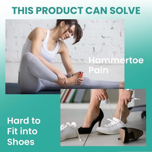 Welnove Hammertoe Corrector - Toe Straightener to Curled Toes, Broken toe, Bunion Corrector for Women and Men, Medium*3 Pairs in Saudi Arabia
