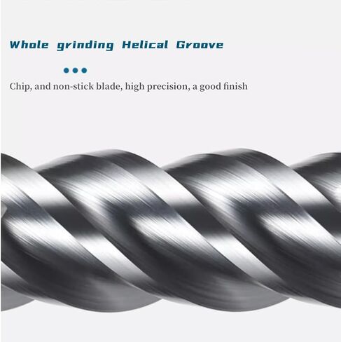 Hunricho 6pcs HRC65 tip Diameter 1mm,2mm,3mm,4mm 5mm,6mm x Length 50mm 4Flutes End Mill CNC Milling Cutter Bit Tungsten Steel Nano Coating Square Carbide Milling Cutter in Saudi Arabia