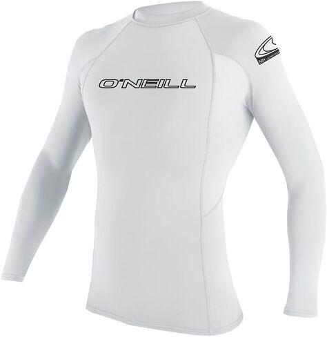 O'Neill Youth Basic Skins UPF 50+ Short Sleeve Rash Guard, White, 6 in Kuwait