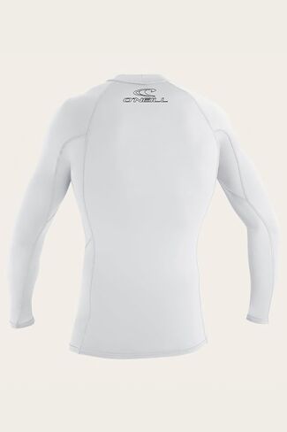 O'Neill Youth Basic Skins UPF 50+ Short Sleeve Rash Guard, White, 6 in Kuwait