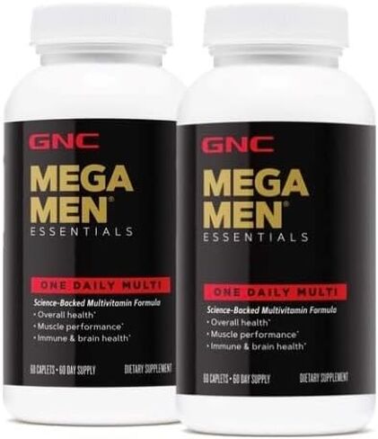 GNC Mega Men Essentials Energy One الفيتامينات اليومية | زيادة الطاقة والتمثيل الغذائي ومضادات الأكسدة والأداء | 150 عدد in Saudi Arabia