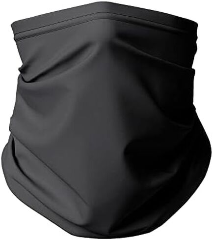 Thermajane Fleece Neck Warmer | Neck Warmers for Women | Neck Gaiters for Women | Buff | Face Mask for Cold Weather | Ski Mask, Grey (2 Pack) in Saudi Arabia