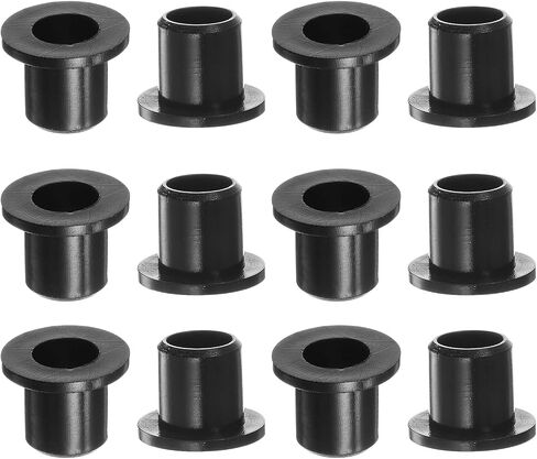 12pcs Flanged Sleeve Bearings 4mm Bore 6mm OD 8mm Length Nylon Bushings for Shaft, White in Saudi Arabia