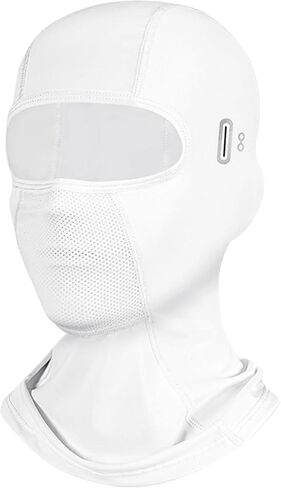 Balaclava Face Mask, Summer Cooling Neck Gaiter, Sun UV Protection Breathable Face Cover Motorcycle Cycling Work for Men Women（with Glasses Holes Unique Design） Black in Saudi Arabia