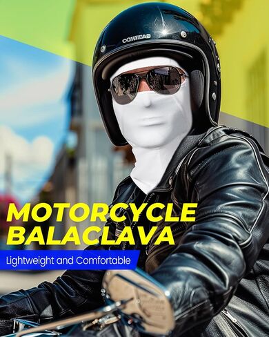 Balaclava Face Mask, Summer Cooling Neck Gaiter, Sun UV Protection Breathable Face Cover Motorcycle Cycling Work for Men Women（with Glasses Holes Unique Design） Black in Saudi Arabia