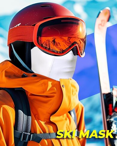 Balaclava Face Mask, Summer Cooling Neck Gaiter, Sun UV Protection Breathable Face Cover Motorcycle Cycling Work for Men Women（with Glasses Holes Unique Design） Black in Saudi Arabia