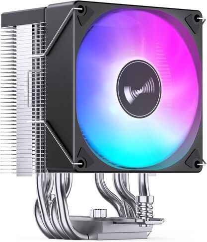 JONSBO CR1400 EVO White Color 9cm CPU Cooler, H130mm, Air Cooling Tower Radiator, Silent heatsink, 4pin Automatic Light CPU Fan,4 Copper Heatpipes AMD AM4/AM5 Intel LGA1700, 92mm RGB Fan, White in Kuwait