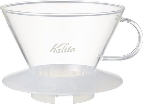 カリタ(Kalita) Carita WDG-185 منقط زجاجي من سلسلة Coffee Wave لعدد 2-4 أشخاص، شفاف #05112 in Kuwait