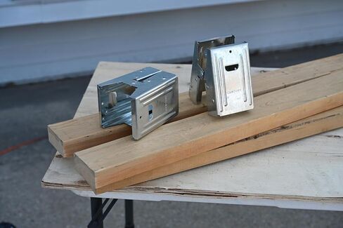 Century Drill & Tool 72998 2x4 Saw Horse Brackets, Set of 8, Galvanized, Compact Storage in Saudi Arabia