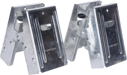 Century Drill & Tool 72998 2x4 Saw Horse Brackets, Set of 8, Galvanized, Compact Storage in Saudi Arabia