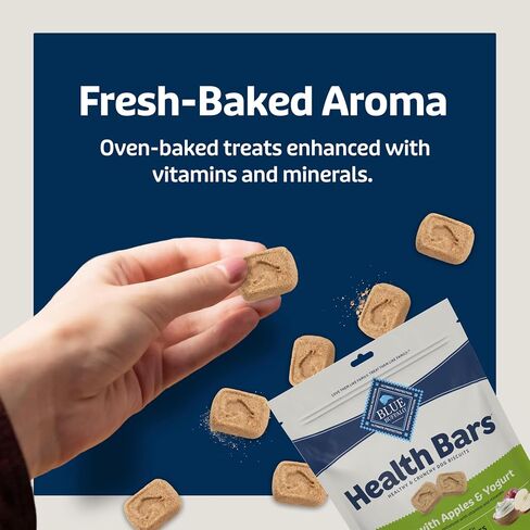 Blue Buffalo Health Bars Mini Crunchy Dog Biscuits, Oven-Baked with Natural Ingredients, Apples & Yogurt, 16-oz. Bag in Saudi Arabia