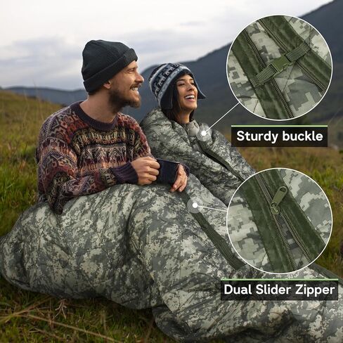 Mirzoyan Woobie Blanket Water-Resistant Poncho Liner Thermal Insulated Camping Blanket with Compression Carry Bag for Outdoor Hiking Survival (Black-CP) in Saudi Arabia