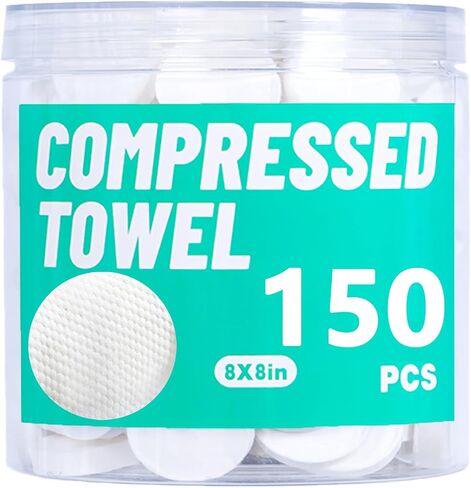 Disposable Face Towel, Compressed Towels, Coin Towel for Travel Camping Hiking, Magic Towel Portable Soft Tissue Wipes Hand Face Home Beauty (120 Count) in Saudi Arabia