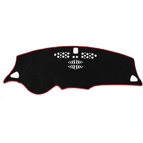 X AUTOHAUX Car Dashboard Cover Nonslip Black Red Dash Cover Mat Pad for Chevrolet Malibu 16-18