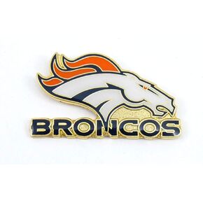 aminco NFL Denver Broncos Team Logo Pin, team color (NFL-PN-001-04)