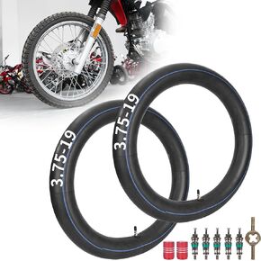3.75-19 (110/90-19) Inner Tubes with TR4 Straight Valve Stem for M72 K750ƨ, BMW R71, BMW R61, URAL, MW, DNEPR MT Tyre Pull Wheel (2 Pack)