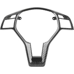 Steering Wheel Trim,Carbon Fiber Style Steering Wheel Trim Car Interior Decoration for AMG Type 0994640013 Fit for C E CLA Class carbon fiber interior steering wheel cover