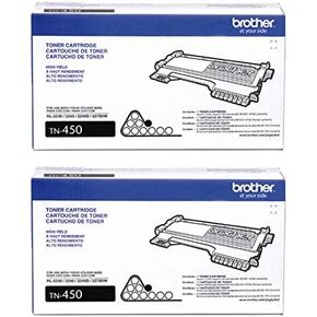 Genuine Brother TN-450 Black Toner Cartridge 2-Pack