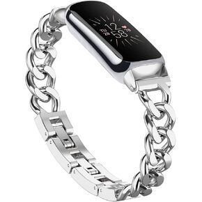 Bolesi متوافق مع Fitbit Luxe Bands، سوار معدني نحيف من الفولاذ المقاوم للصدأ وأشرطة بديلة قابلة للتعديل لساعة Fitbit Luxe الذكية للنساء والرجال in Kuwait