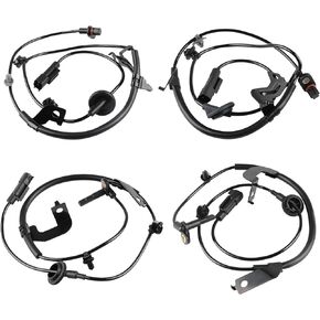 4 Pcs ABS Wheel Speed Sensor Compatible with Dodge Caliber 2007 2008 2009 2010 2011 2012, Jeep Compass Patriot 2007 to 2016, Replacement for 5105573AA, 5105572AA, 5105063AB, 5105062AA