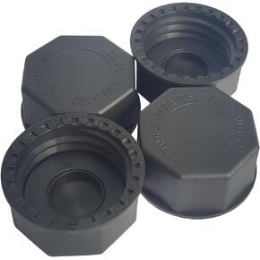 Thickened Gas Can Caps 4 Pack fits most 5, 3,2,1 gallon gas can,Replacement for Midwest Gas/Fuel Can Lids,Coarse Thread Cap（black）