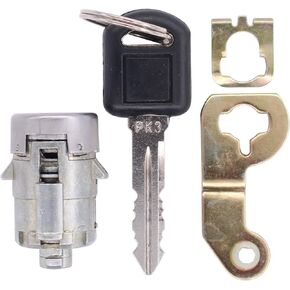 NewYall Door Lock Cylinder with Keys Install Hardware for Cadillac Escalade for Chevrolet Avalanche Corvette Malibu Silverado Suburban Tahoe for GMC Sierra Yukon 2001-2006