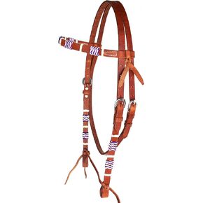 Horse Western How Tack Leather Bridle Knotted Browband Headstall 78Rawhide
