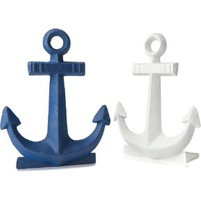 Giftcraft Ship Anchor Cast Iron Door Stoppers, Two Vintage Home Decor Metal Anchor Door Stoppers for Under The Door. 2 Door Stops in Kuwait