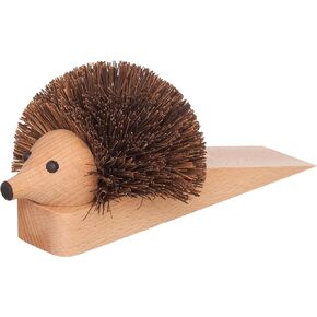 Redecker Hedgehog Wooden Door Stop, 10-1/2 Inches Long