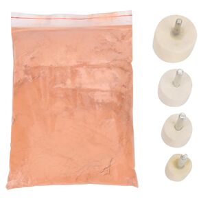 4pcs Felt Polishing Wheel with 230g Cerium Oxide Powder, Wool Felt Buffing Wheels, Glass Ceramics Polishing Kit