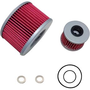 Oil Filter 15412-MGS-D21 With O-rings Replacement For HONDA PIONEER 1000 SXS1000 2016-2020 Replace # 15412-HP7-A01 91301-107-000 91302-PA9-003