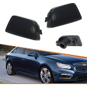 ADIIL For 2011-2015 Chevy Cruze Front Bumper Side Marker Lights Amber Lens Amber LED
