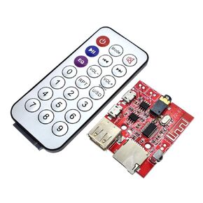HiLetgo 3W Car Bluetooth 4.1 MP3 WAV Decoding Board Speaker Amplifier Audio Receiver Module Support USB/TF/U-Disk/IR with Remote Control