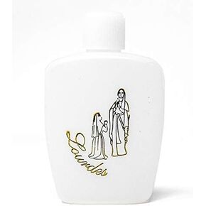 Lourdes holy water plastic bottle filled with Lourdes water