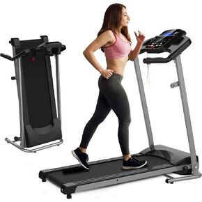 Yangming 2 in 1 Folding Treadmill, 3.5HP Under Desk Treadmill, Walking Pad Installation-Free, Compact Foldable Treadmill for Home Office Running Jogging Walkingg