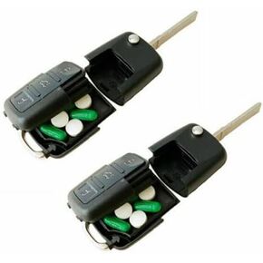 2 pack Car Key Fob Stash Secret Hidden Compartment Safe Box Diversion Storage