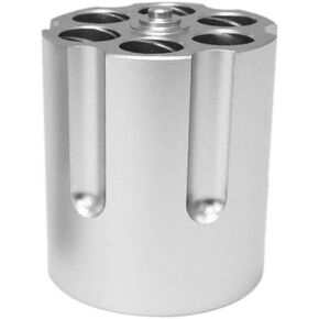 Gun Cylinder Pen Holder, Revolver Pen Holder, Aluminum Gun Pencil Holder, Heavy Duty Non-Slip Desk Pen Holder for Men's Birthday Gifts, Christmas Gift, Father's Day Gift, Office Decoration
