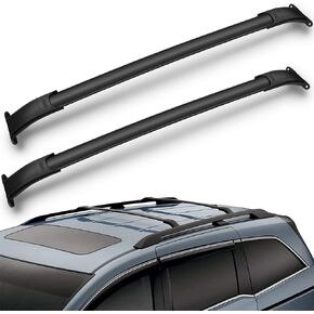 ECCPP Roof Rack Crossbars fit for Chevy Suburban/for Chevy Tahoe/for Cadillac Escalade/for Cadillac Escalade ESV/for GMC Yukon/for GMC Yukon XL 2015 2016 2017 2018 2019 2020 Aluminum Black Bar