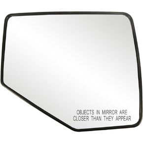 Driver Side Non-heated Mirror Glass w/backing plate, Ford Explorer, Mercury Mountaineer, Explorer Sport Trac, Ranger, 6 1/8" x 7 1/4" x 8 7/8"