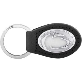 NCAA Penn State Nittany Lions Zep-Pro Leather Concho Key Fob (Black)