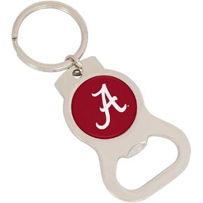 Desert Cactus University of Alabama Bottle Opener Keychain Crimson Tide Bama UA Car Keys (Silver Bottle)