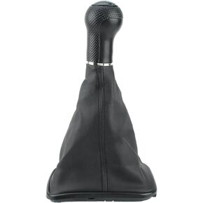 AUTOKAY 5 Speed Gear Shift Knob Stick Shifter Lever Head for Golf Bora Jetta MK4 GTI R32 1999-2005 Gear Shift Knob Gaitor Boot with Gaitor Boot Cover PU Leather