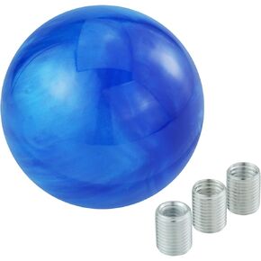 Ball Resin Transmisson Gear Shifter Lever Handle Round Heavy Vehicle Shift Lever Knob for Most Manual Automotive Vehicles (Blue)
