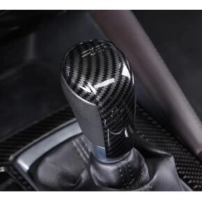 Carbon Fiber Sport Print Interior Trim Gear Shift Knob for Mazda 3 6 CX-3 CX-5 CX-9 (Gear Shift Knob Trim)