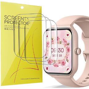 Compatible for TOOBUR IDW16 Smart Watch Screen Protector, [3 Pack] Lamshaw 3D Full Coverage TPU Soft Screen Protector Film Compatible for TOOBUR IDW16 1.95" Smart Watch/IDW16 1.95" Smart Watch/Faweio