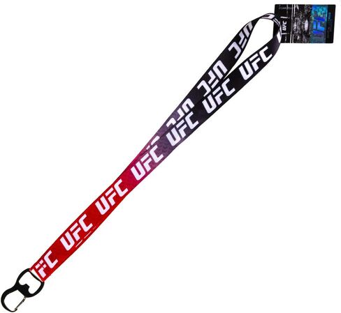 UFC UFC للجنسين PSGLS0463146UFC Lanyard Logo Ombre N، أسود، مقاس واحد (PSGLS0463146) in Kuwait
