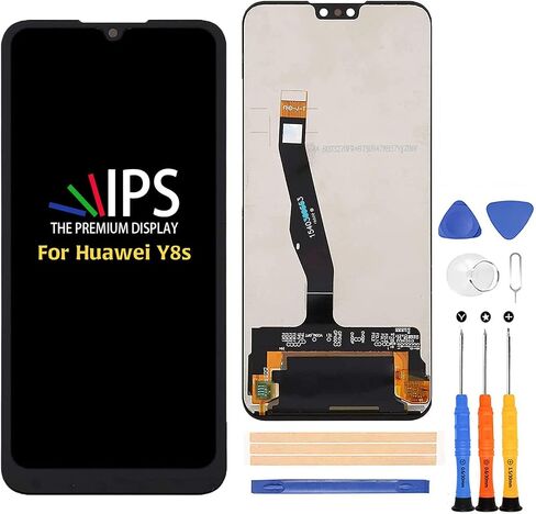 for Huawei Y8s LCD Display Replacement 6.5 inch JKM-LX1,JKM-LX2,JKM-LX3 Touch Screen Replacement Glass Digitizer Full Assembly with Repair Tool Kits in Saudi Arabia