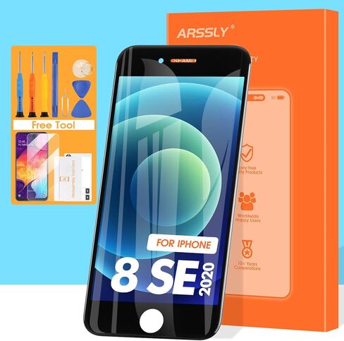 for iPhone SE 2020 2nd Screen Replacement, Full Assembly Retina LCD for iPhone 8 Touch Digitizer with Repair Tools for iPhone8 SE2 A2275, A2298, A2296 in Saudi Arabia